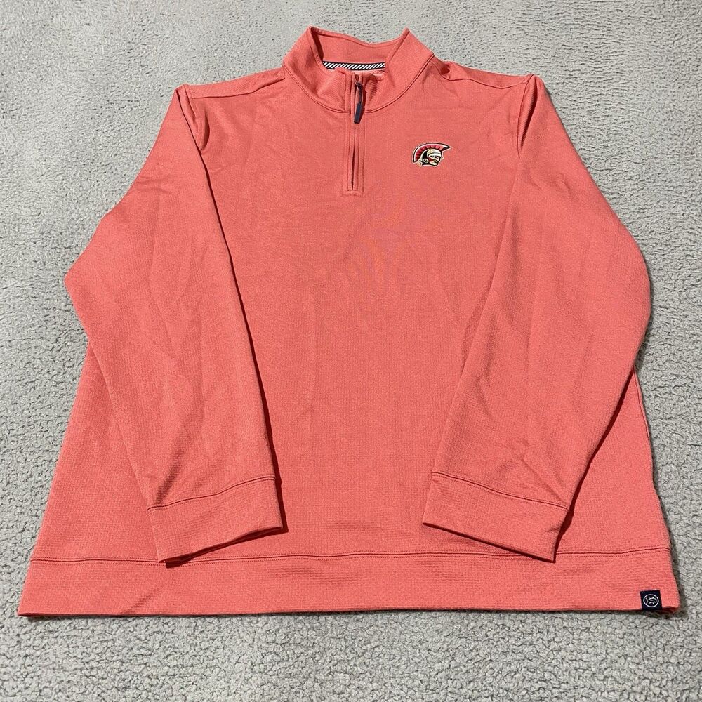 Greater Atlanta Christian Highschool Pullover Men XL Red Southern Tide 1/4 Zip